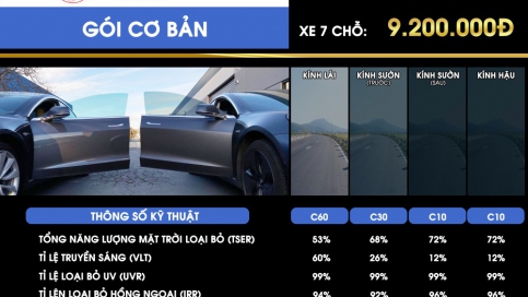 Dán phim cách nhiệt Photosync Mercedes GLS450 | Ngăn chặn 100% tia UV, bảo hành trọn đời